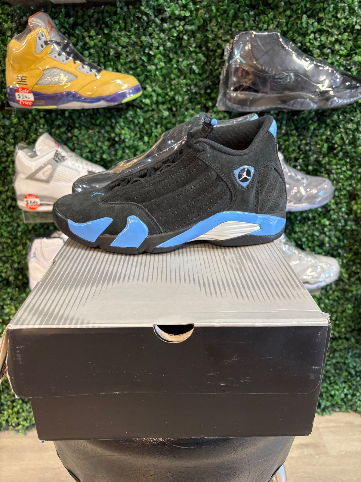 Air Jordan 14 Retro “Black university blue” 2026 Men’s 9.5