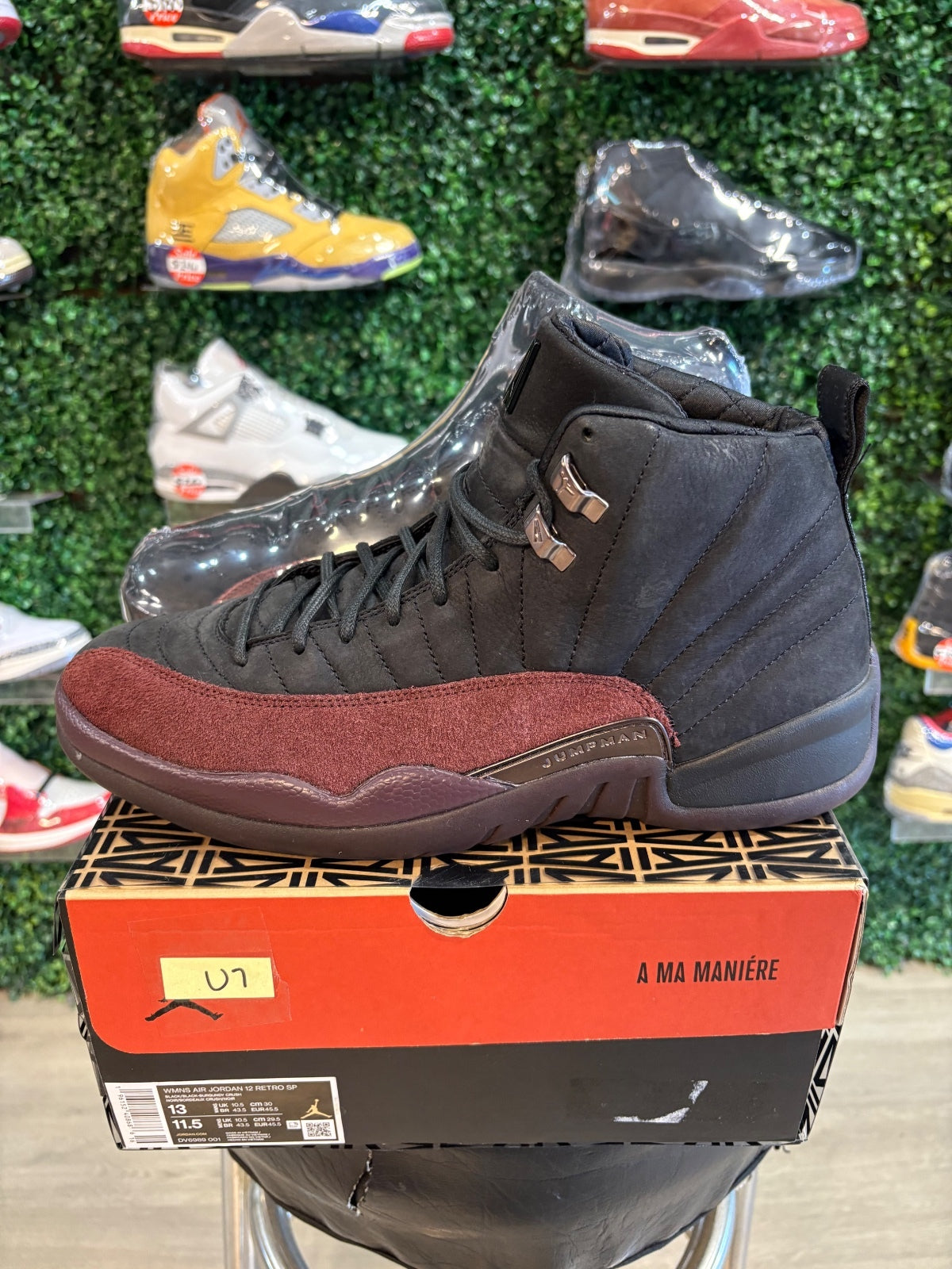 A Ma Maniére x Women’s Air Jordan 12 Retro SP “Black” 13W