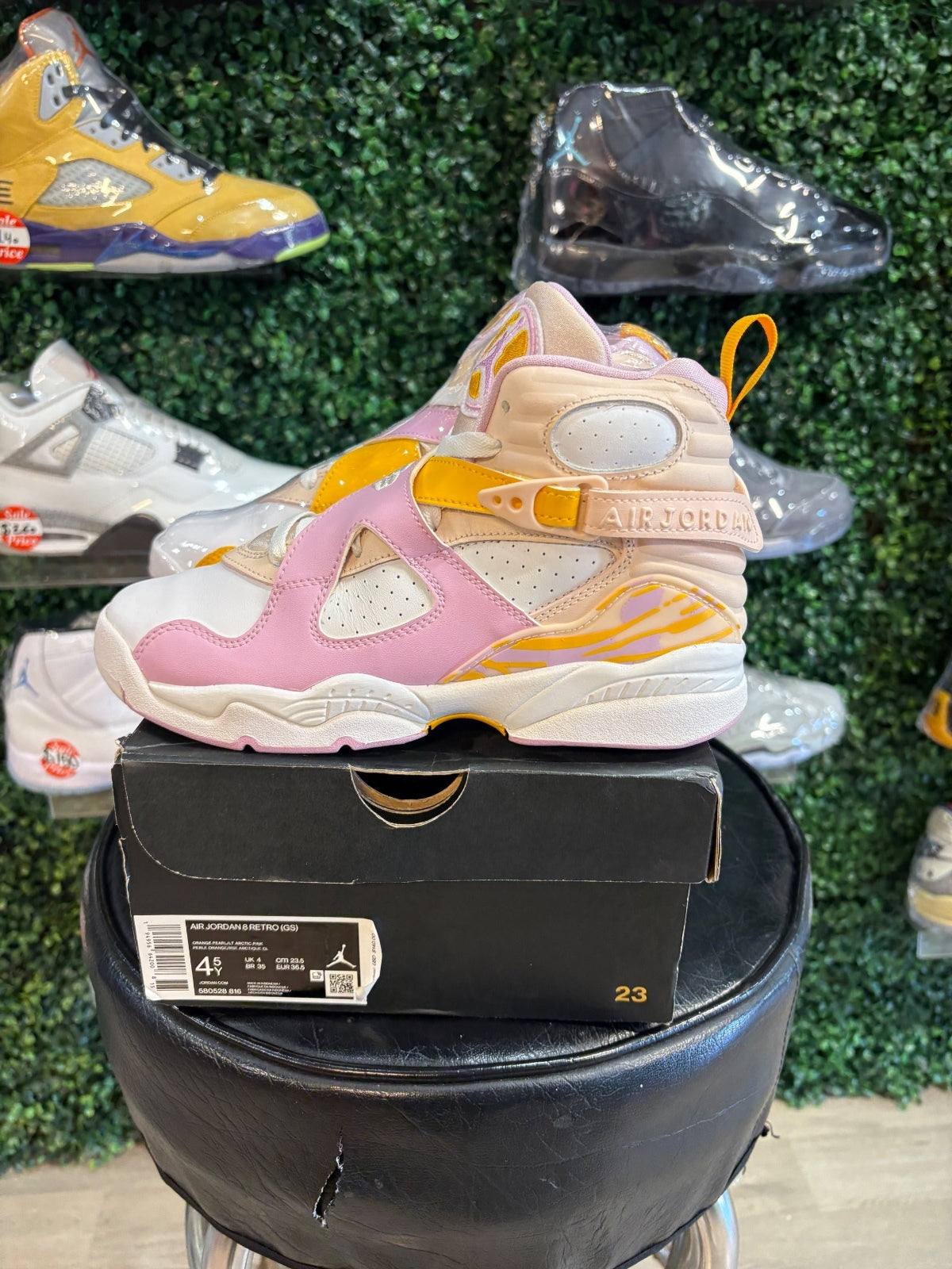 Air Jordan 8 Retro GS “Light Arctic Pink” 4.5Y