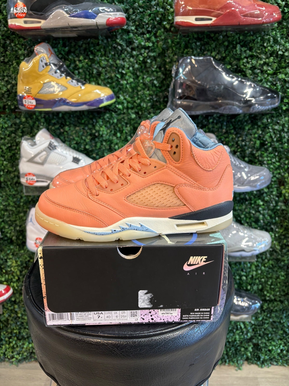 Air Jordan 5 X DJ Khaled “Crimson Bliss” GS 7Y