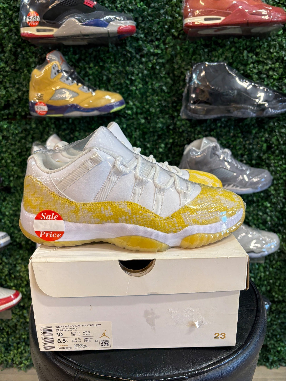 Wmns Air Jordan 11 Low “Yellow Snakeskin” W10 M8.5
